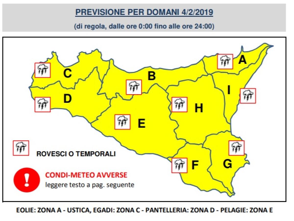 METEO, DIRAMATA ALLERTA GIALLA PER LA GIORNATA DI OGGI - 