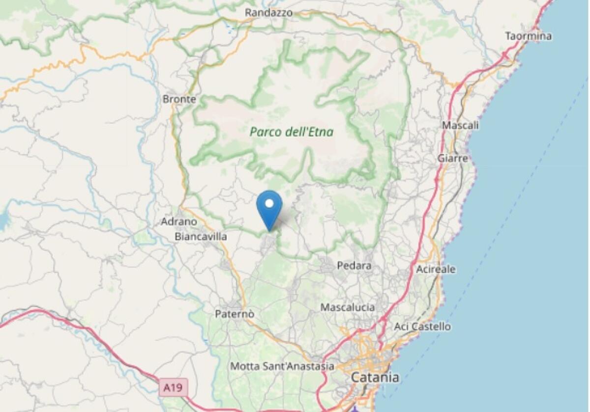 PICCOLA SCOSSA DI TERREMOTO REGISTRATA ALLE 16.46 A RAGALNA - 