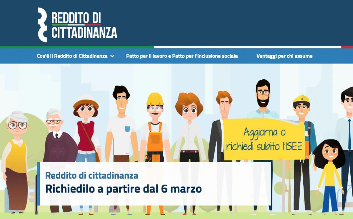 REDDITO DI CITTADINANZA, PRESENTATA CARTA E PORTALE. IL SITO È GIÀ ONLINE - 