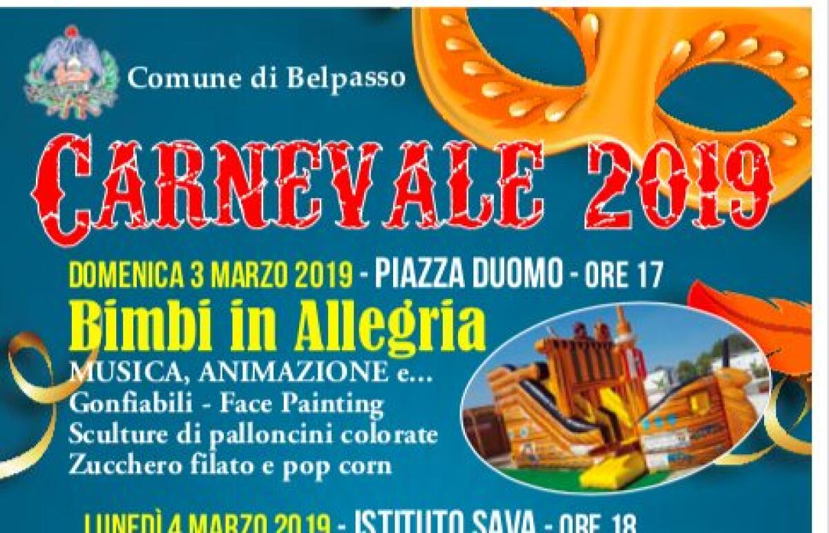 BELPASSO: UN CARNEVALE PENSATO PER I PIÙ PICCOLI E PER I LORO NONNI - 