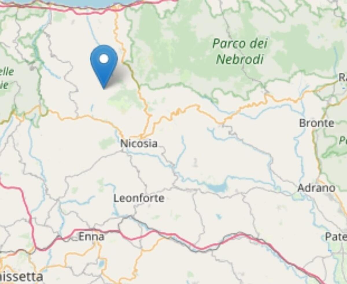 TERREMOTO MAGNITUDO 3.3 IN NORD SICILIA E 2.2 A RAGALNA NELLA NOTTE - 