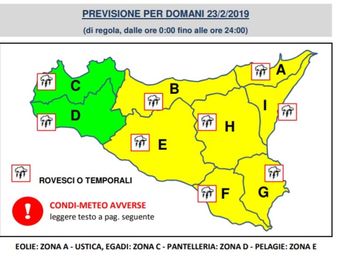 FREDDO, VENTO E ALLERTA GIALLA PER LA GIORNATA DI DOMANI - 