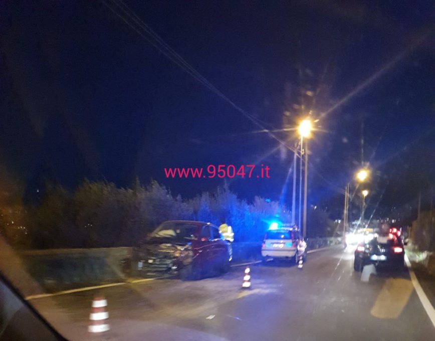 BELPASSO: SCONTRO AUTO-FURGONE SULLA SP14