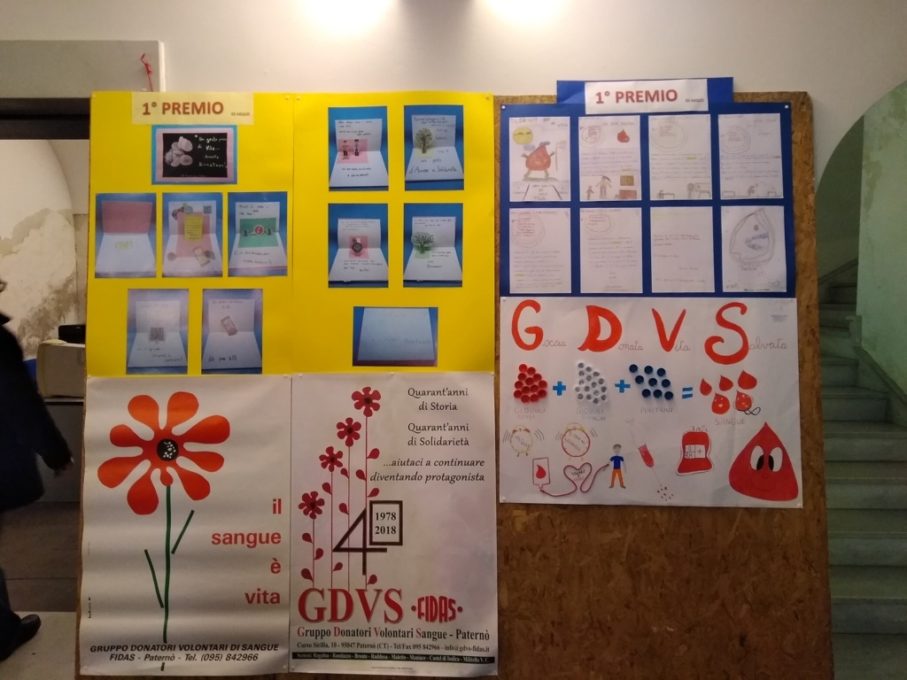 “A SCUOLA DI DONO” CON IL GDVS DI PATERNÒ