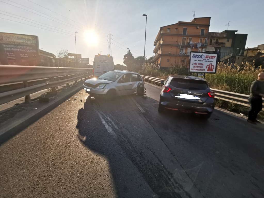 INCIDENTE STRADALE SS121, TRAFFICO DEVIATO