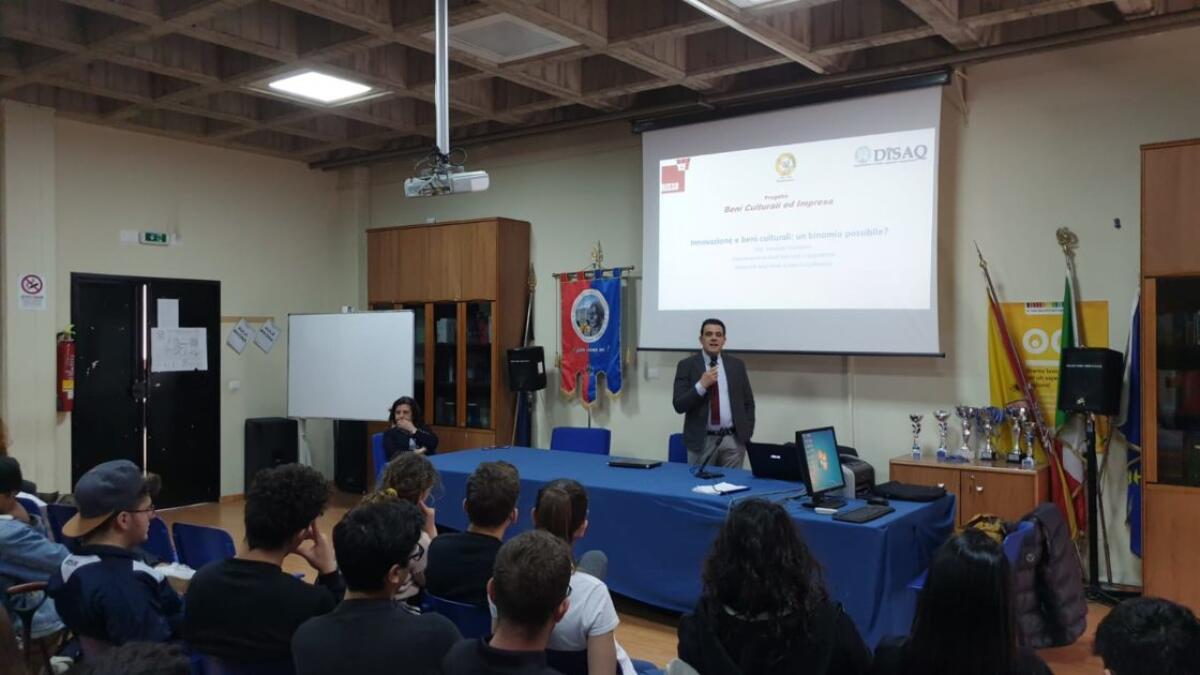 PATERNO': PROGETTO “BENI CULTURALI & IMPRESA”ALL'ISTITUTO TECNICO ECONOMICO “GIOACCHINO RUSSO” - 