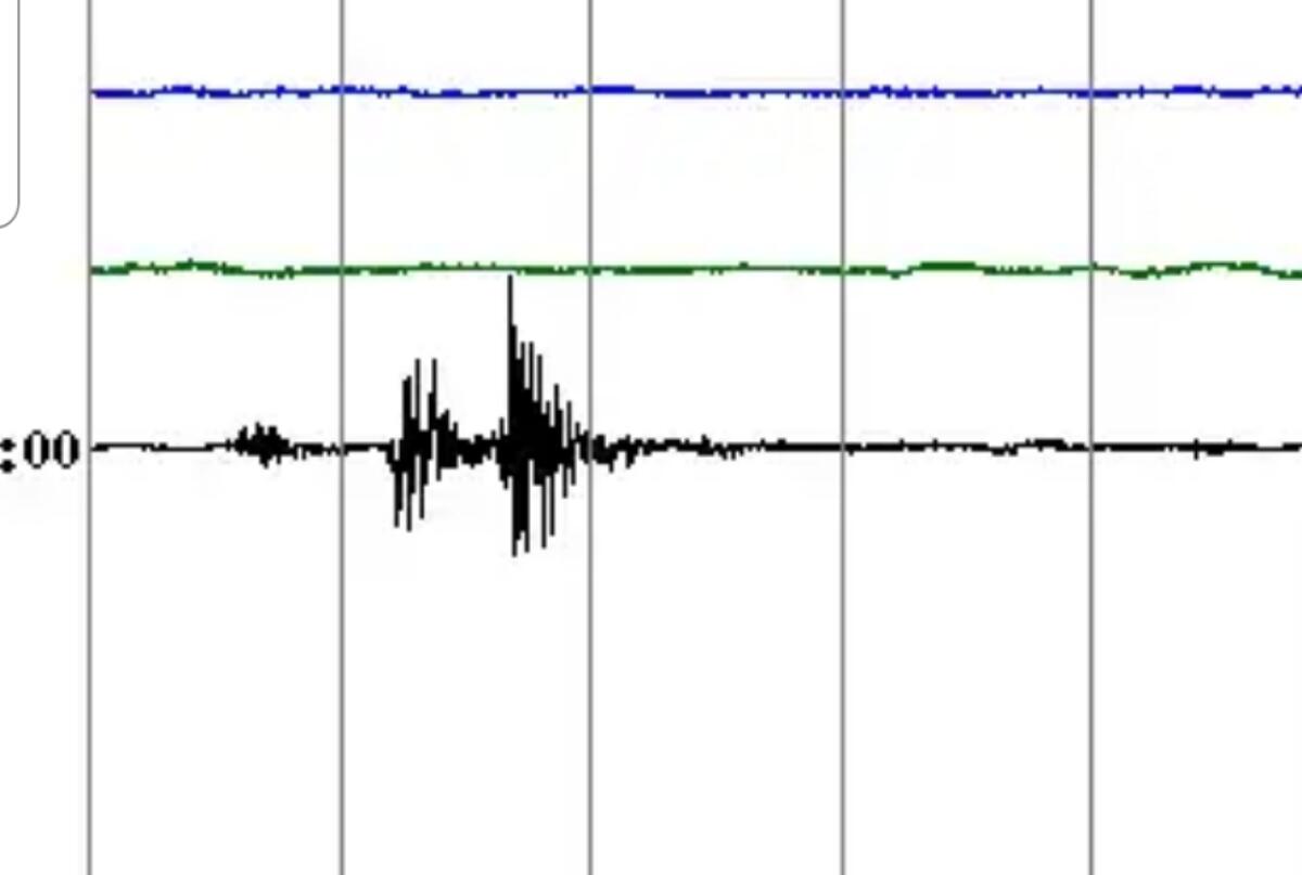 SCOSSA DI MAGNITUDO 2.6 ALLE ORE 15.01 AVVERTITA DALLA POPOLAZIONE - 