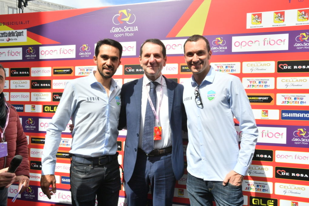 ALLA PRIMA DEL GIRO DI SICILIA BRINDA STACCHIOTTI - FOTO