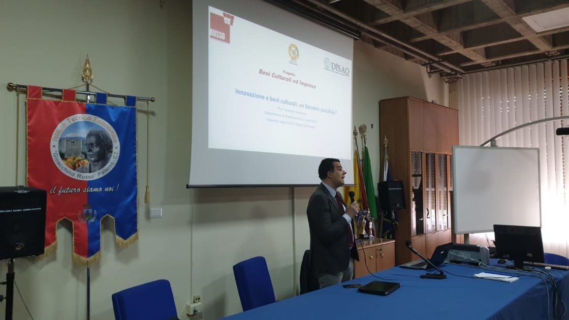 PATERNO': PROGETTO “BENI CULTURALI & IMPRESA”ALL'ISTITUTO TECNICO ECONOMICO “GIOACCHINO RUSSO”