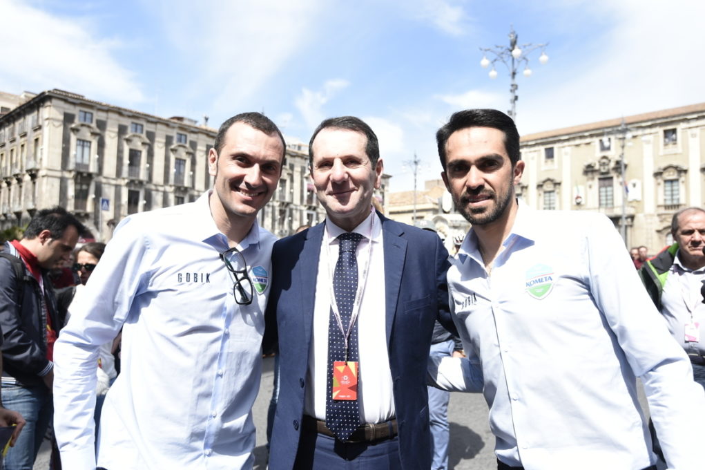 ALLA PRIMA DEL GIRO DI SICILIA BRINDA STACCHIOTTI - FOTO