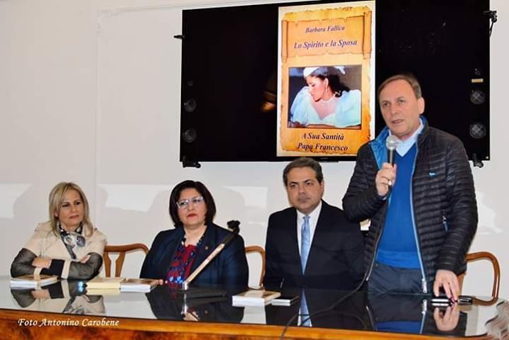 PATERNO': PRESENTAZIONE LIBRO "LO SPIRITO E LA SPOSA" DI BARBARA FALLICA