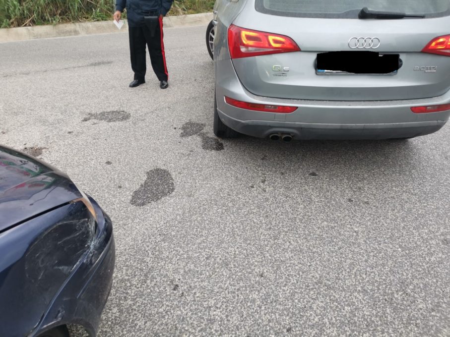 INCIDENTE NEI PRESSI "PORTE DI CATANIA: DUE AUTO COINVOLTE