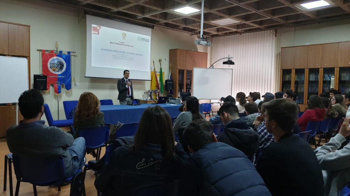 PATERNO': PROGETTO “BENI CULTURALI & IMPRESA”ALL'ISTITUTO TECNICO ECONOMICO “GIOACCHINO RUSSO”