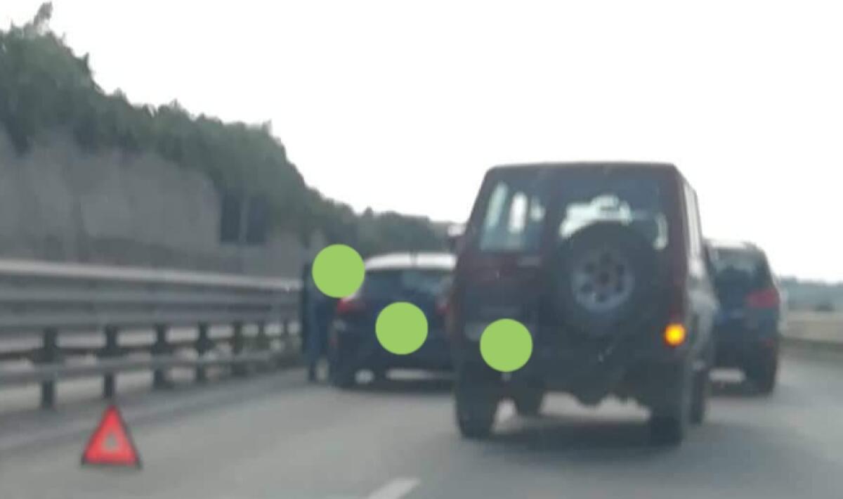 TAMPONAMENTO SULLA SS121 NEI PRESSI DELLO SVINCOLO MISTERBIANCO - 