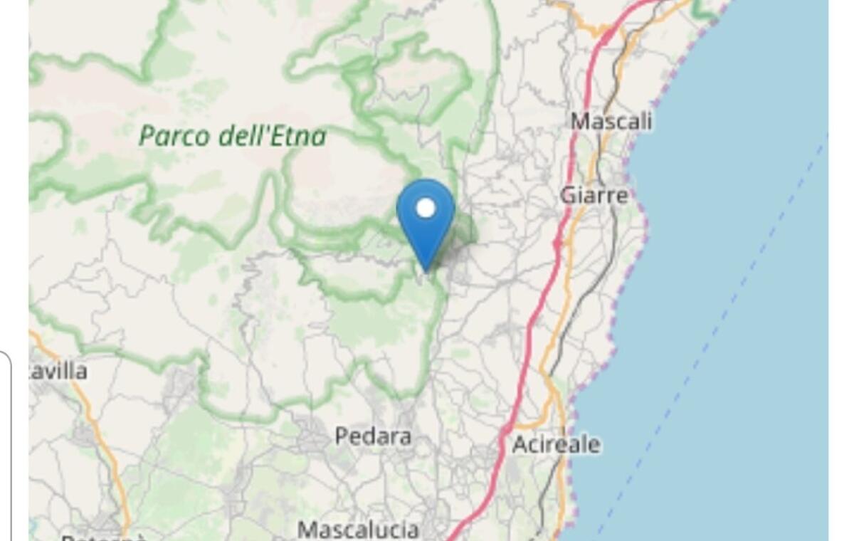 SCOSSA DI TERREMOTO CON EPICENTRO ZAFFERANA ETNEA - 