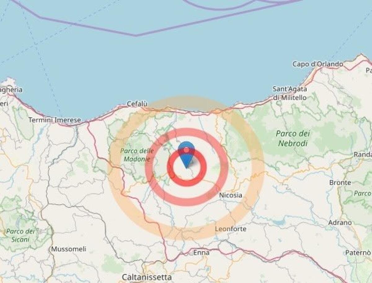 Terremoto a Palermo di 3,3, avvertito sulle Madonie - 