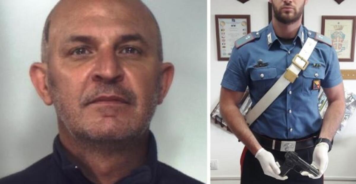 MINEO: NASCONDEVA IN CASA PISTOLA E MUNIZIONI, ARRESTATO - 