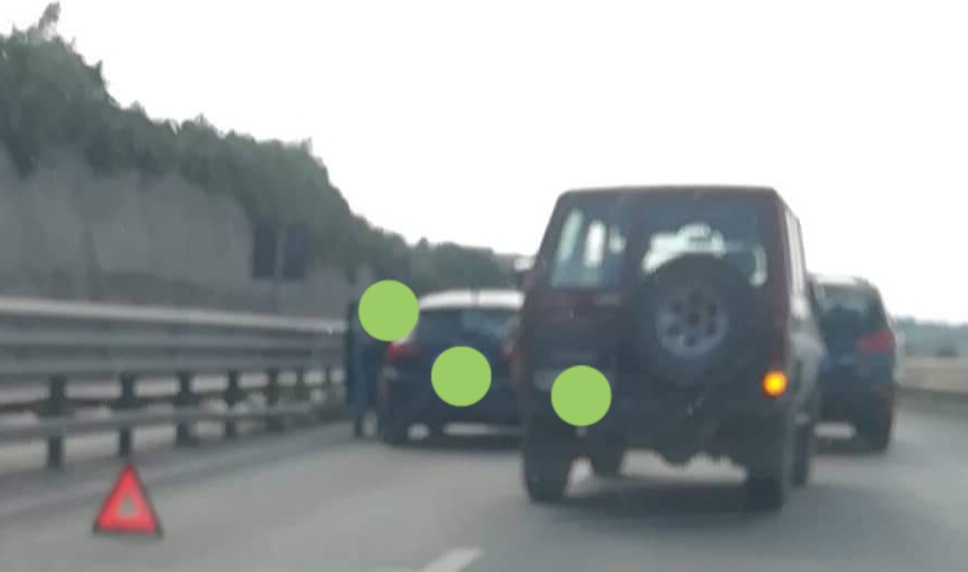 TAMPONAMENTO SULLA SS121 NEI PRESSI DELLO SVINCOLO MISTERBIANCO