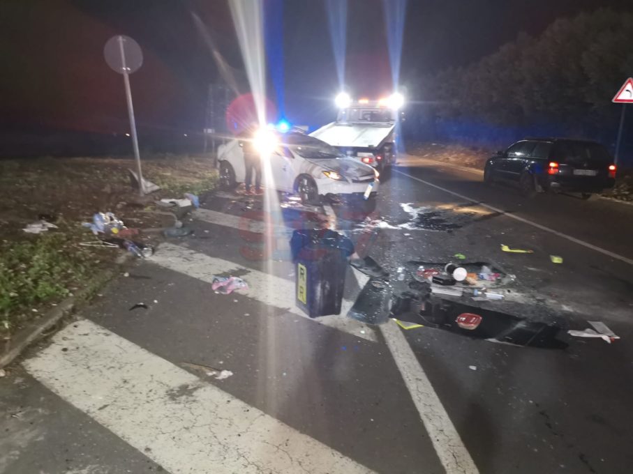 MISTERBIANCO: PERDE IL CONTROLLO E SI RIBALTA, FERITO IL CONDUCENTE