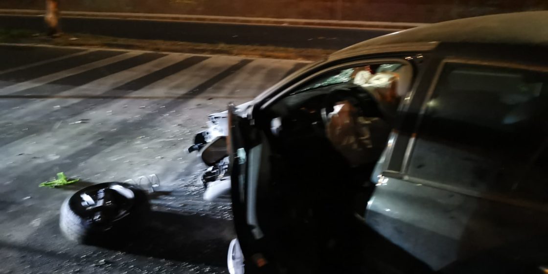 CATANIA: GRAVE INCIDENTE NELLA NOTTE IN VIA PASSO GRAVINA , UN FERITO - LE IMMAGINI