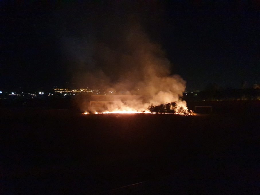 PATERNÒ: INCENDIO ALL'INTERNO DEL VELODROMO