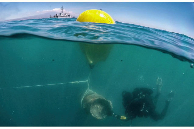MARINA MILITARE: RIMOSSO ORDIGNO BELLICO NEI PRESSI DI CATANIA - FOTO E VIDEO