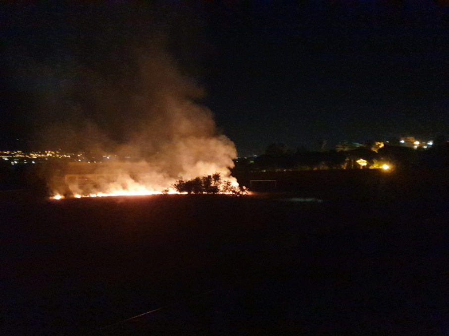 PATERNÒ: INCENDIO ALL'INTERNO DEL VELODROMO