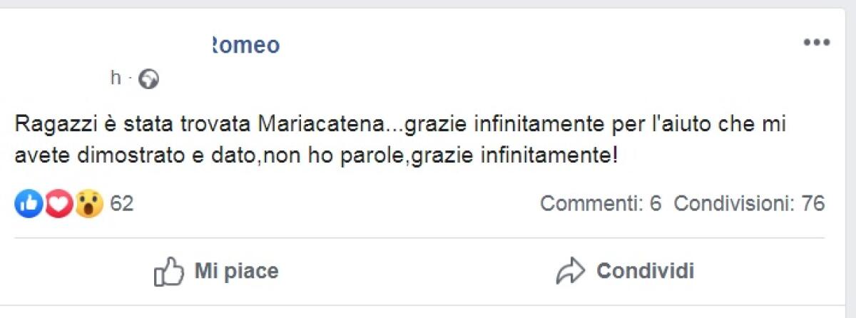 ACI CATENA, RITROVATA AD AGRIGENTO LA MINORE SCOMPARSA, ARRESTATO UN UOMO DI COLORE CHE L'AVEVA SEDOTTA SUL WEB - 