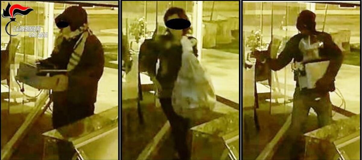 SAN GREGORIO DI CATANIA  E VALVERDE: LADRI SERIALI INCASTRATI DAI CC: DENUNCIATI DUE UOMINI E UNA DONNA - 