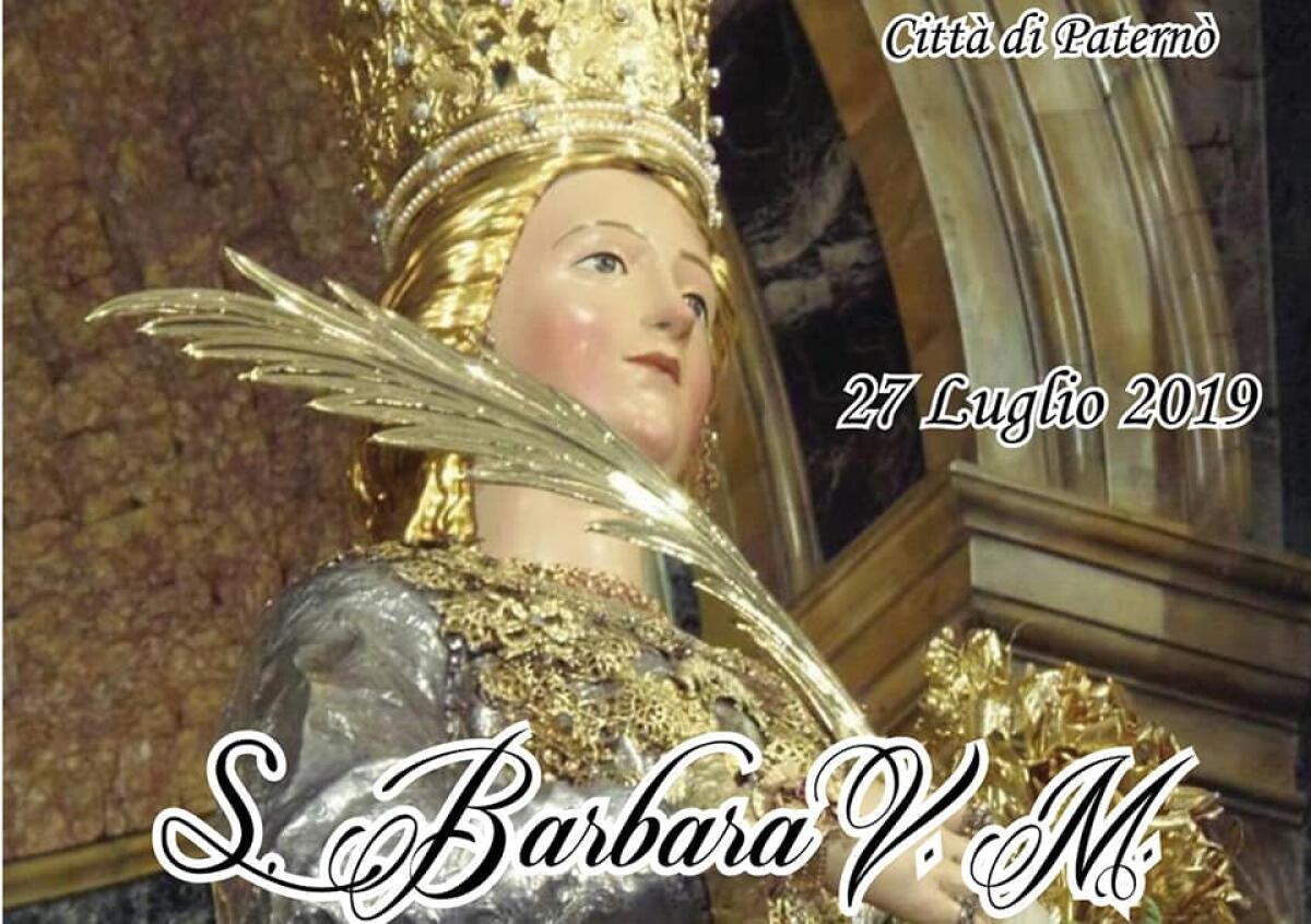 FESTA DELLA TRASLAZIONE DELLE RELIQUIE DI SANTA BARBARA 2019 – PROGRAMMA - 