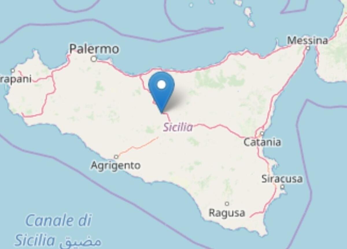 SCOSSA DI TERREMOTO DI MAGNITUDO 2.9 NELLA NOTTE VICINO A CALTANISSETTA - 