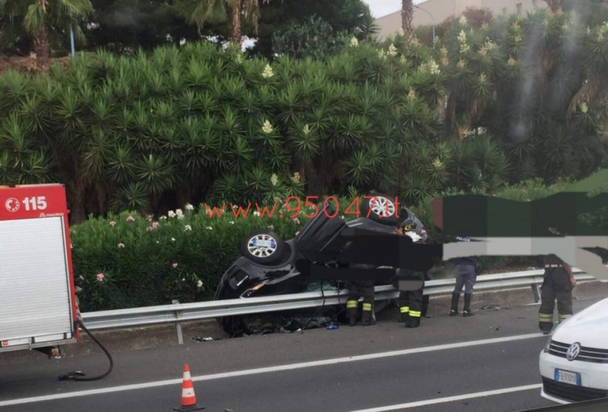 GRAVISSIMO INCIDENTE SULLA TANGENZIALE DI CATANIA - 