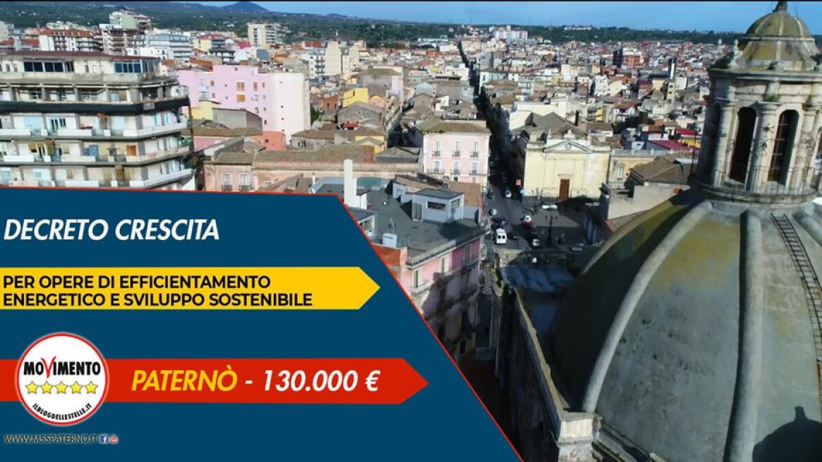 130 MILA EURO A PATERNÒ- AD ANNUNCIARLO I CONSIGLIERI COMUNALI DEL MOVIMENTO 5 STELLE - 