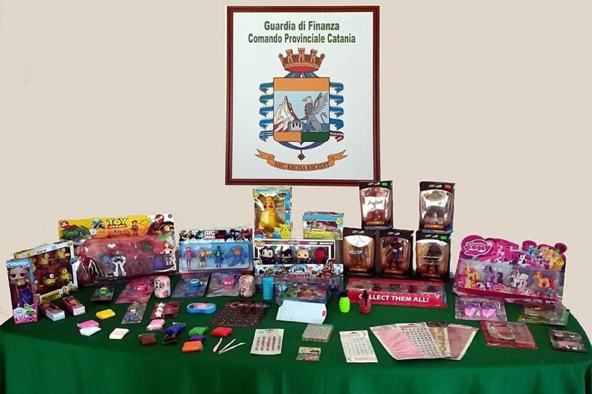 SEQUESTRATI 7 MILIONI DI PRODOTTI CONTRAFFATTI A PATERNÒ, MISTERBIANCO, GIARRE E ACIREALE - 