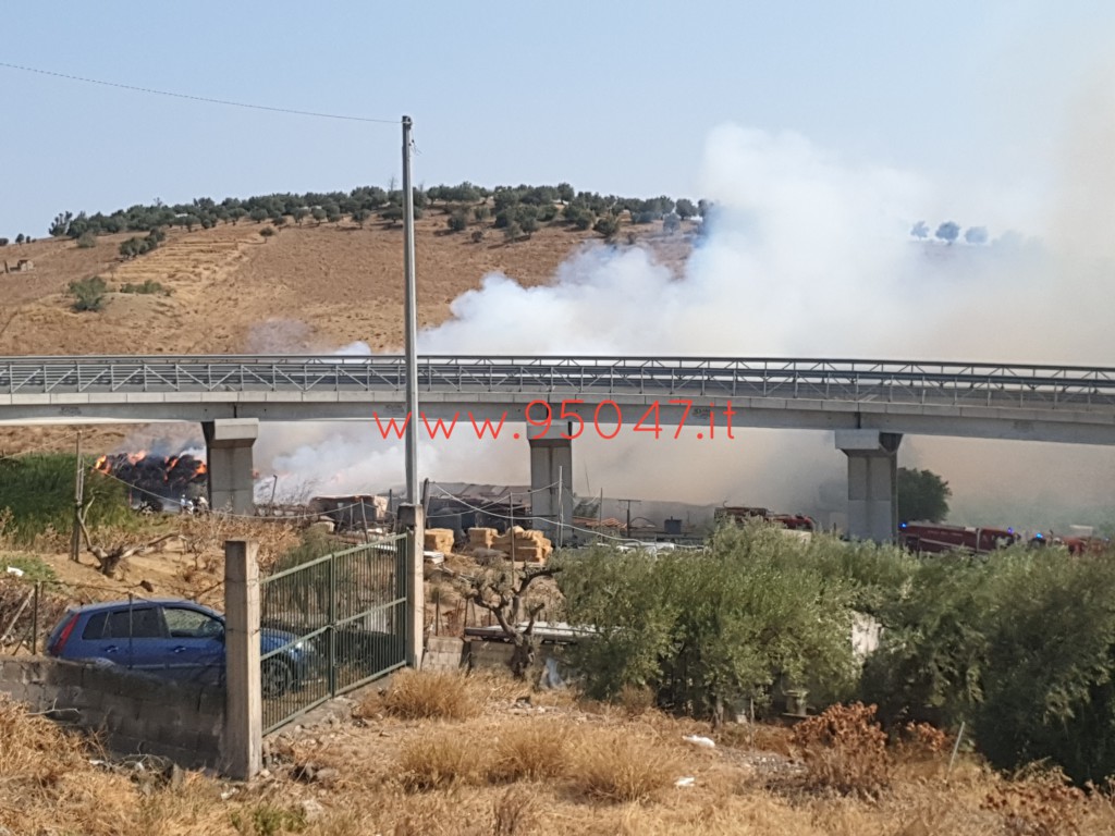 PATERNO': ROGO IN UN FIENILE DI VIA BALATELLE