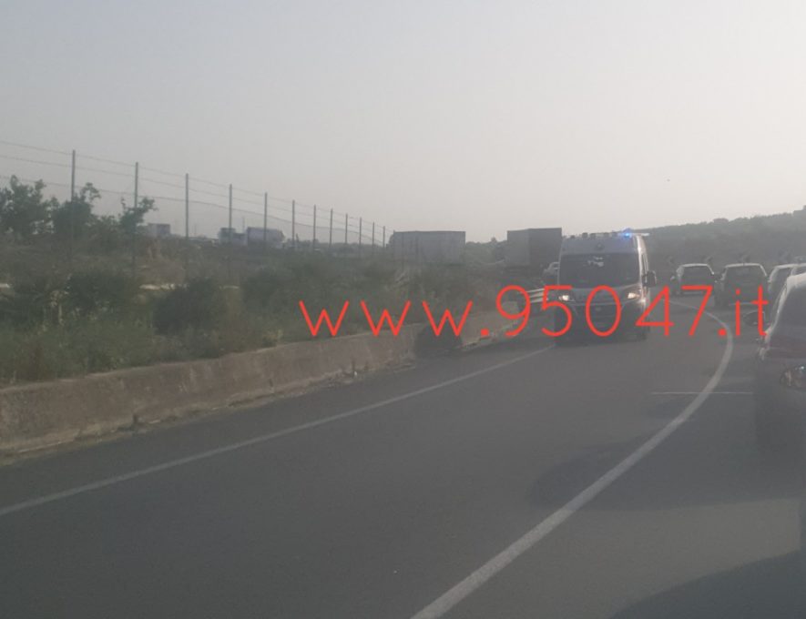 GRAVE INCIDENTE SULLA SS417, CATANIA GELA , SUL POSTO L'ELISOCCORSO