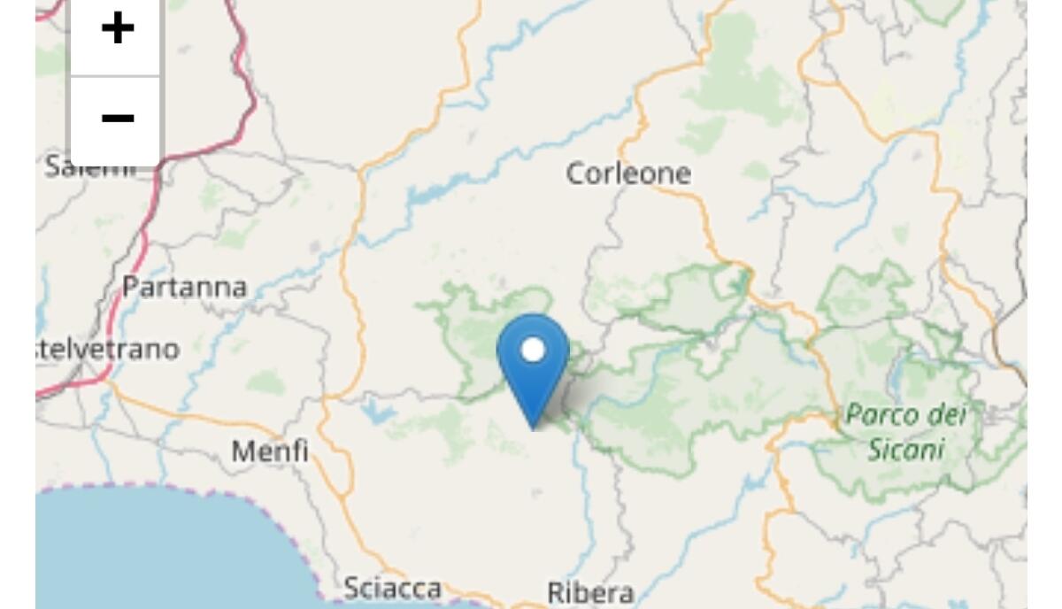 TERREMOTO IN SICILIA, SCOSSA MAGNITUDO 3.6 IN PROVINCIA DI AGRIGENTO - 