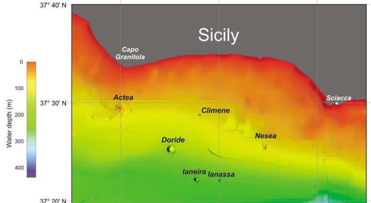 SCOPERTI NUOVI VULCANI SOTTOMARINI A POCHI KM DALLE COSTE SICILIANE - 