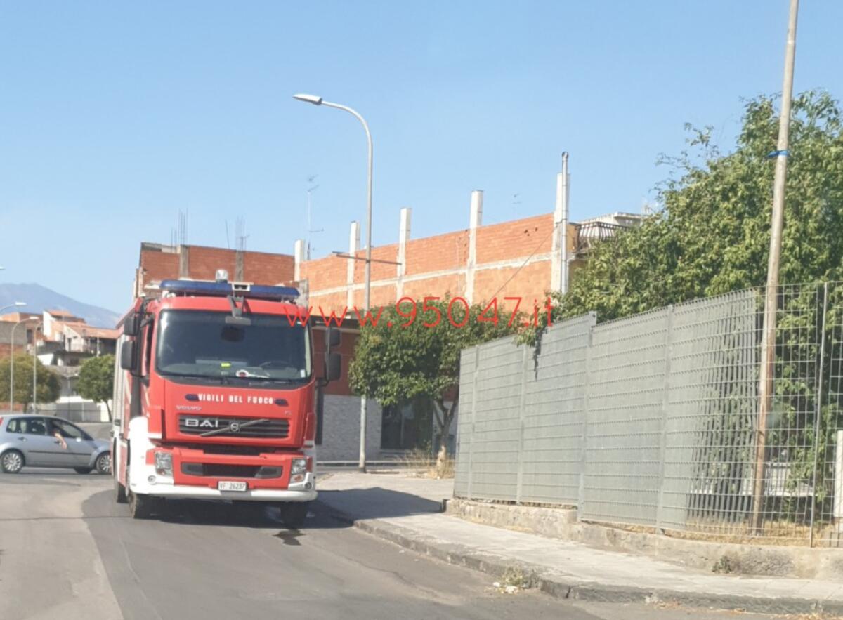 PATERNO': INCENDIO STERPAGLIE. INTERVENTO DEI VIGILI DEL FUOCO - 