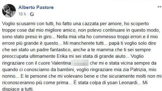 OMICIDIO DI NOVARA, IL FERMATO SU FACEBOOK: "HO FATTO UNA CAZZATA PER AMORE"