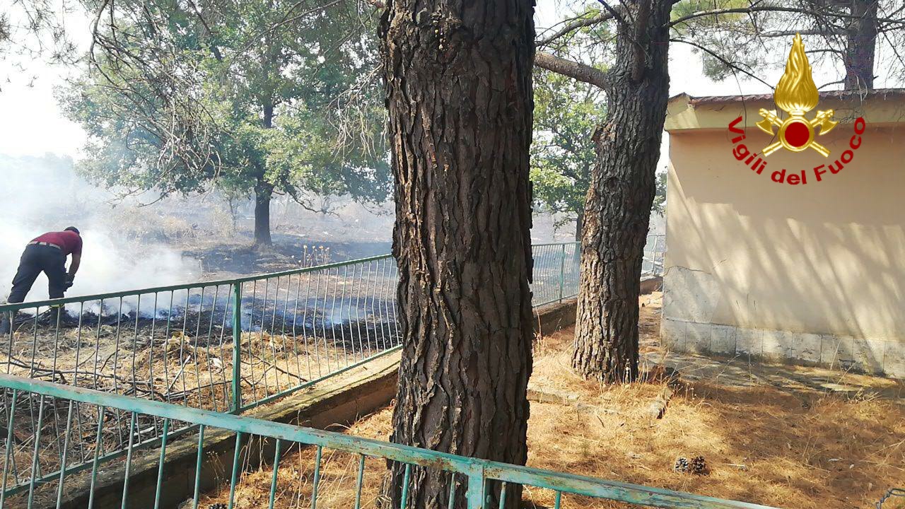 VASTO INCENDIO DI STERPAGLIE IN TRAZZERA QUOTA MILLE A CASTIGLIONE DI SICILIA