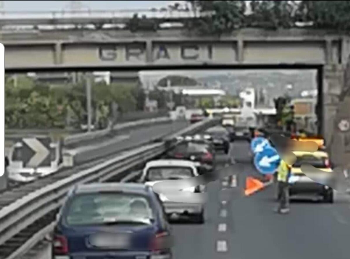 SS121 LAVORI ANAS, LUNGHE CODE IN DIREZIONE PATERNO' - 