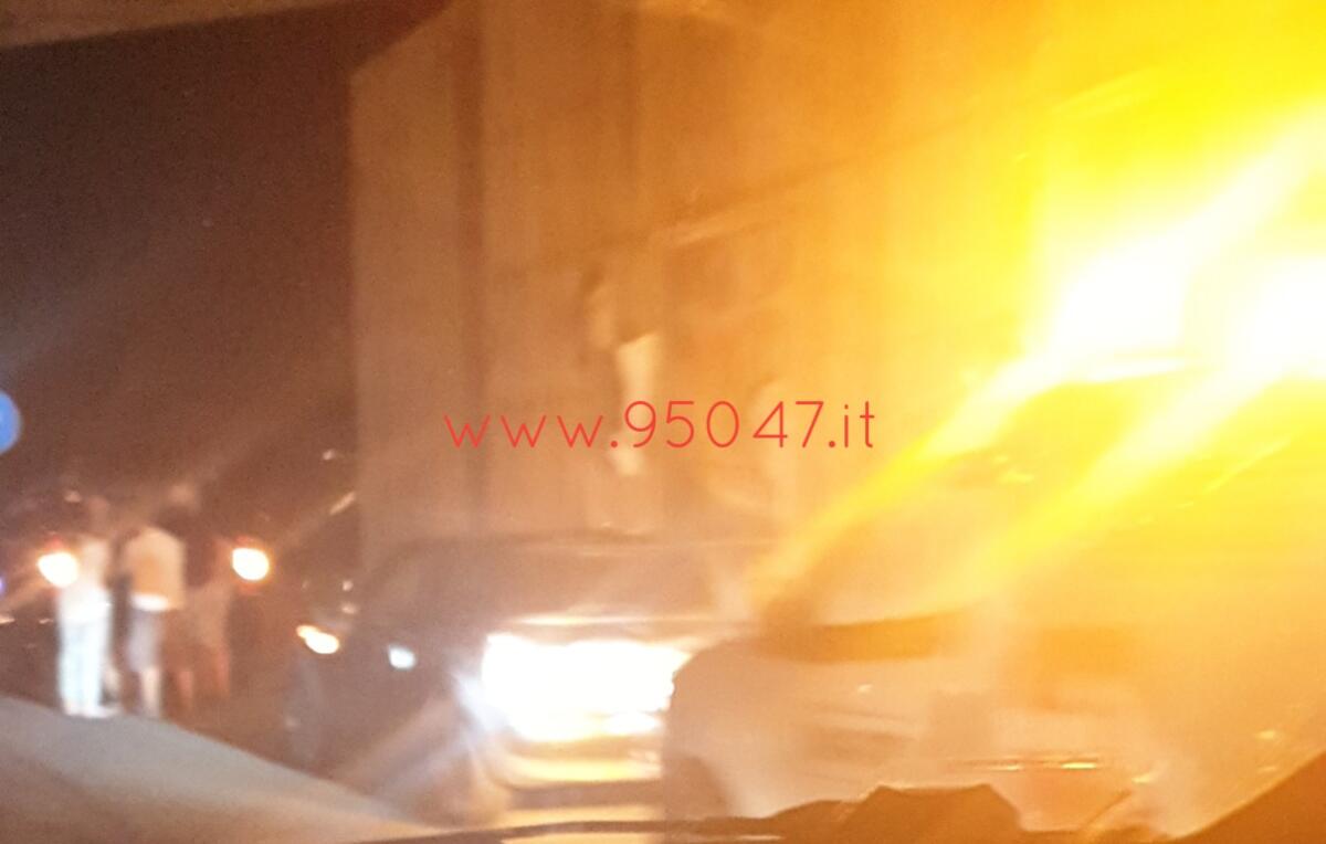 INCIDENTE SULLA SS121 NEI PRESSI SVINCOLO ZONA INDUSTRIALE - 