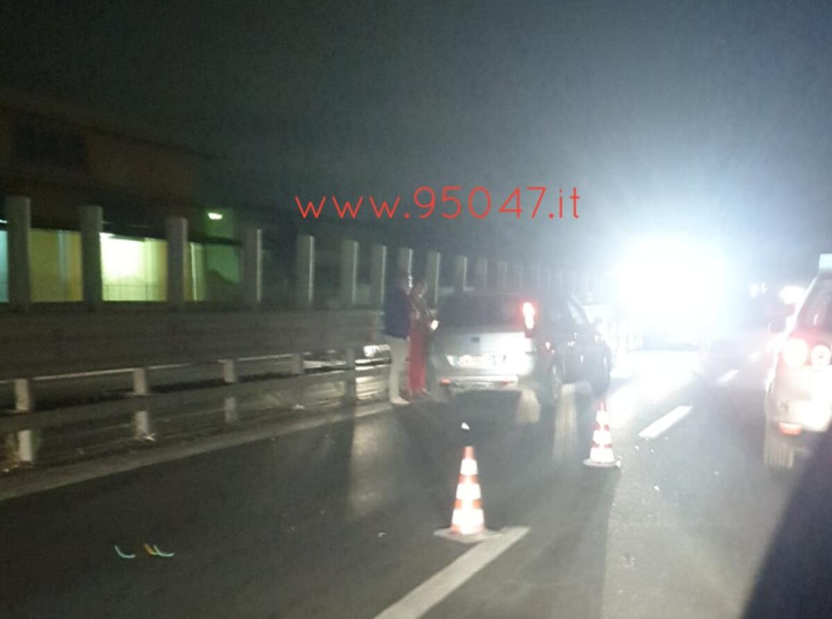INCIDENTE SULLA SS121 IN DIREZIONE PATERNO' - 