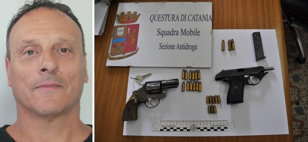 CATANIA, ARMI E MUNIZIONI IN UN GARAGE: IN MANETTE ESPONENTE DEI CURSOTI - 