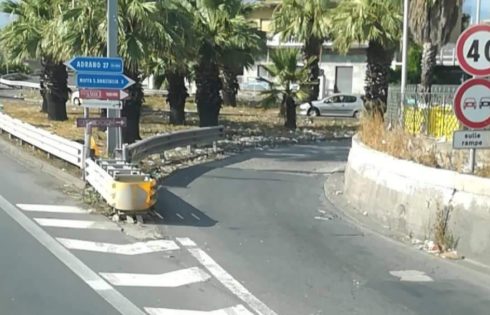 SS121: SCATTA LA DEMOLIZIONE D'URGENZA DEL PONTE GRACI, STRADA CHIUSA PER TRE GIORNI