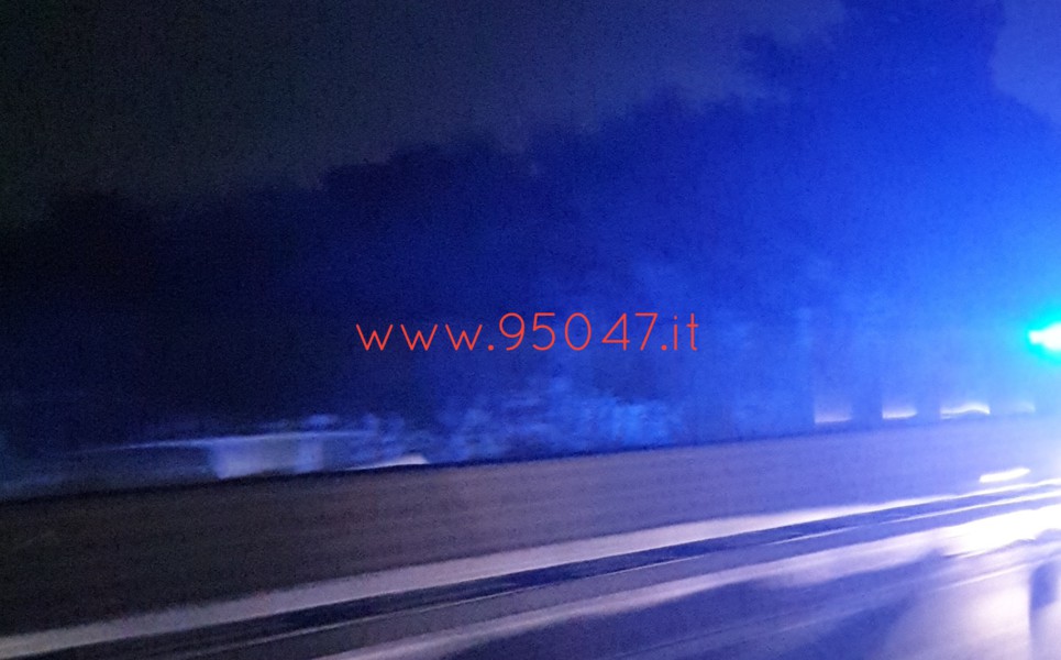 INCIDENTE SULLA SS121 IN DIREZIONE PATERNO'
