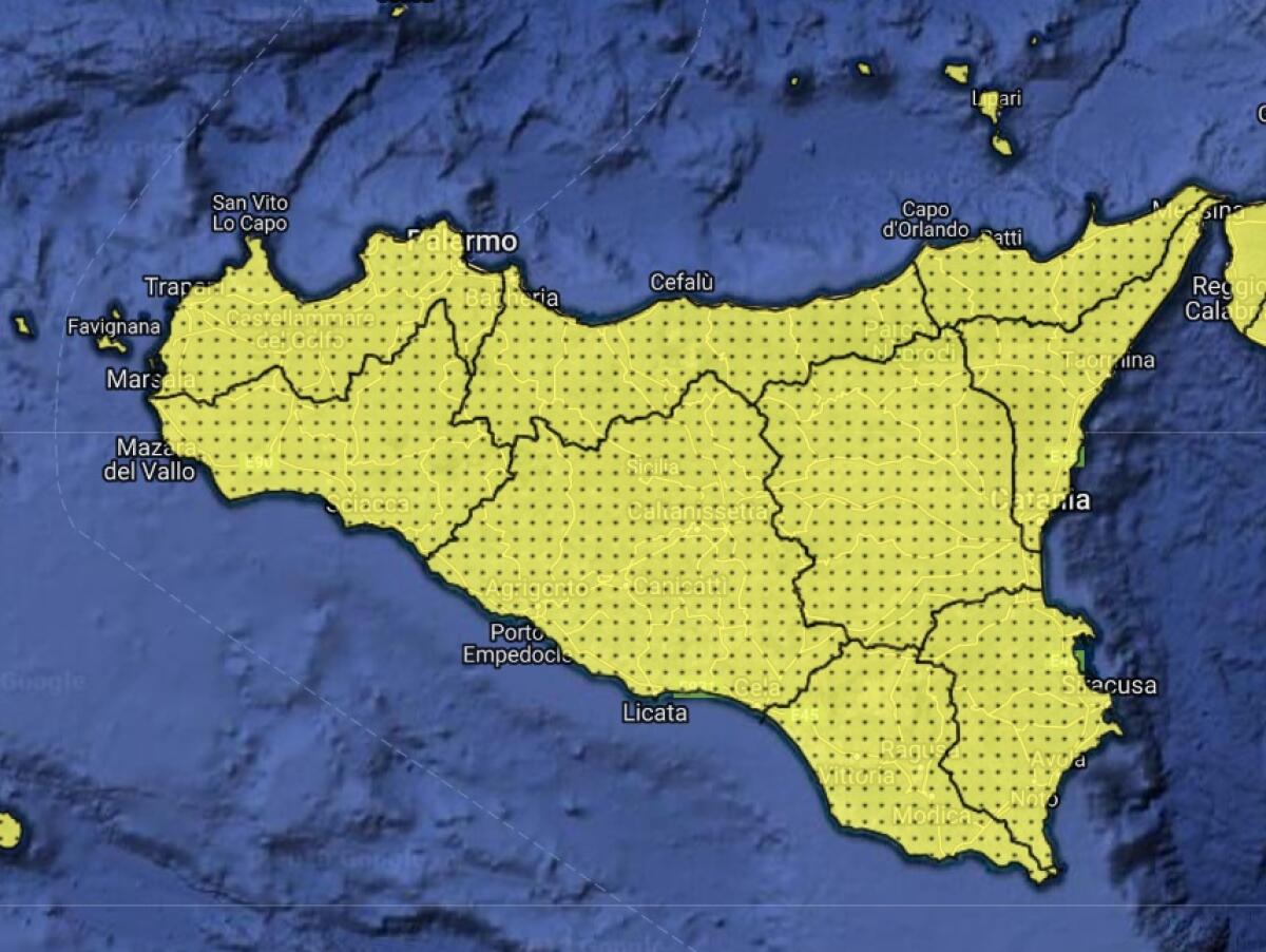 TEMPORALI E VENTI FORTI AL CENTRO-SUD, ALLERTA GIALLA - 