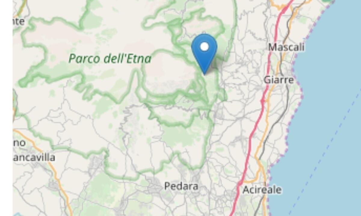 TERREMOTO DI MAGNITUDO 3.4 CON EPICENTRO A MILO NELLA NOTTE - 