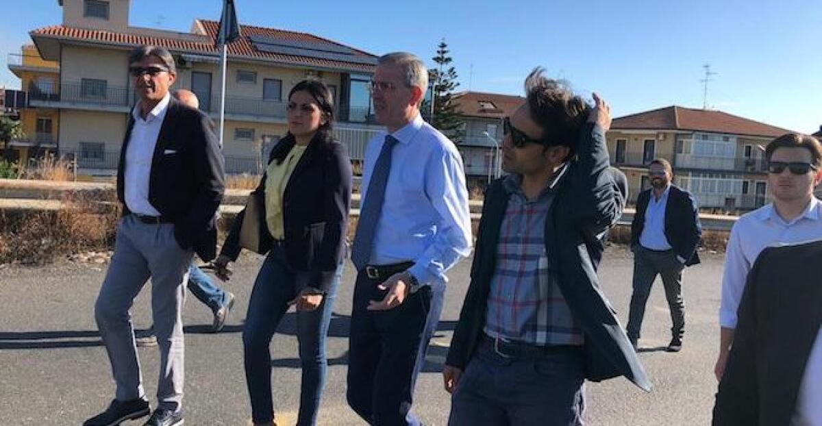 SOPRALLUOGO DELL’ASSESSORE FALCONE ALL’EX PONTE GRACI: “DUE MILIONI PER LA RICOSTRUZIONE” - 